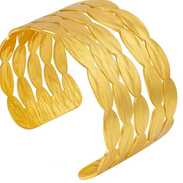 5-Layered Patterned Statement Kada Bracelet