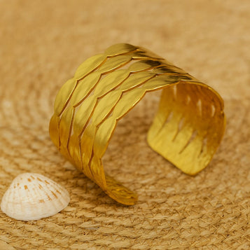 5-Layered Patterned Statement Kada Bracelet