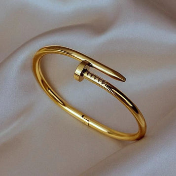 Golden Nail Curve Bangle