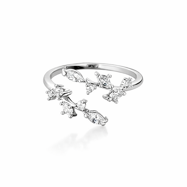 Leaflet Cascade Ring