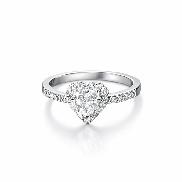 True Heart Solitaire Ring
