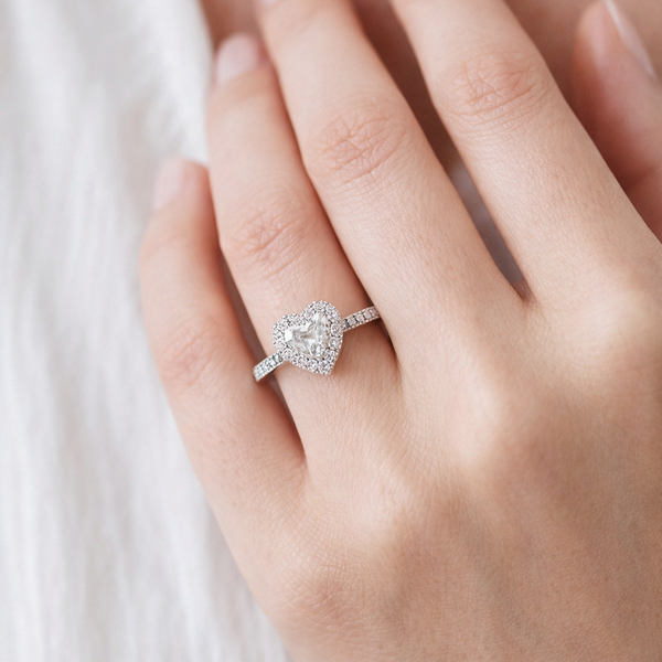 True Heart Solitaire Ring
