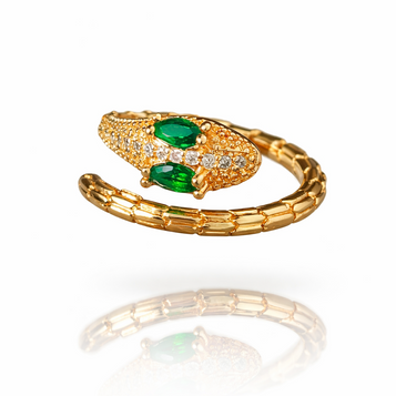 Golden Serpent Grace Ring