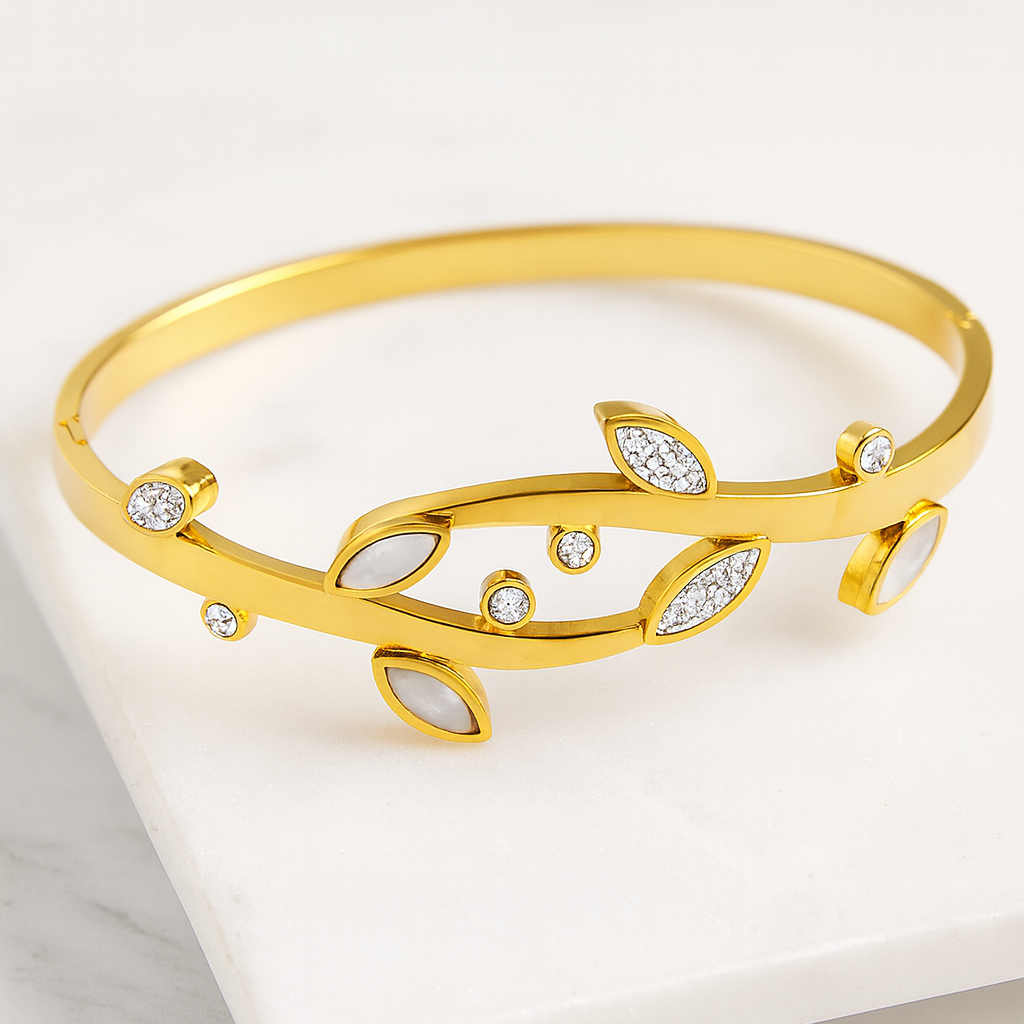 Floral Leaf Design Bracelet