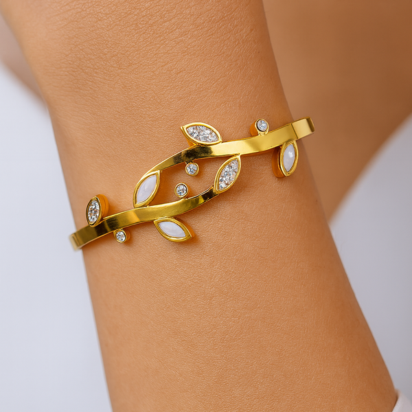 Floral Leaf Design Bracelet