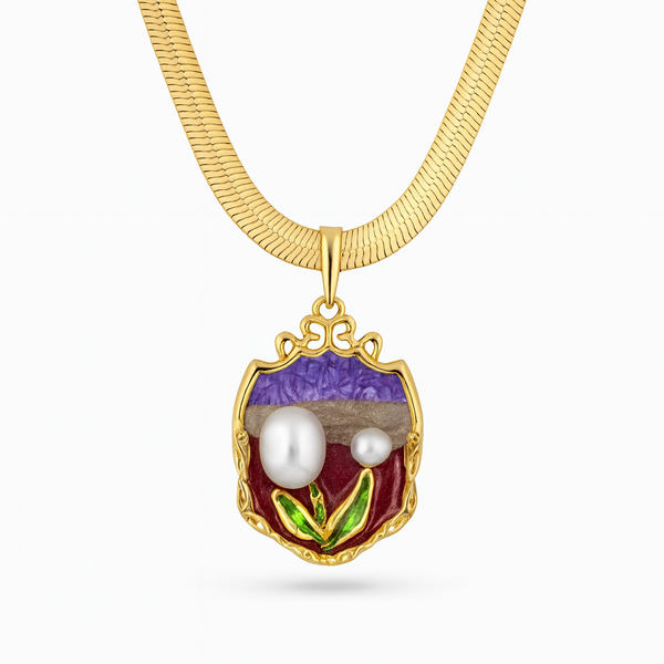Elegant Pearl Bloom Pendant
