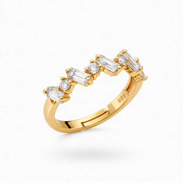 Sophisticated Edge: The Geometric Diamond Band
