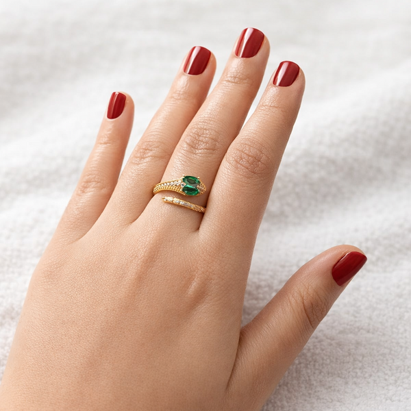 Golden Serpent Grace Ring