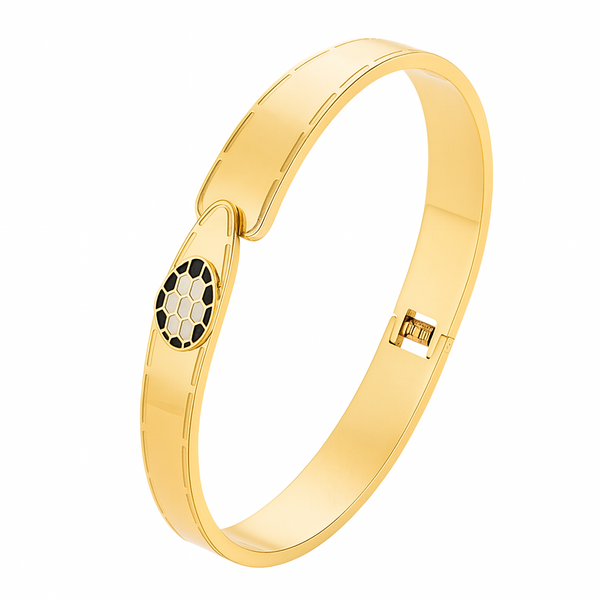 Serpent Luxe Enamel Bangle