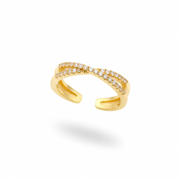 Twisted Radiance Gold Ring