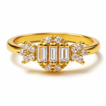 Radiant Baguette Bloom Ring