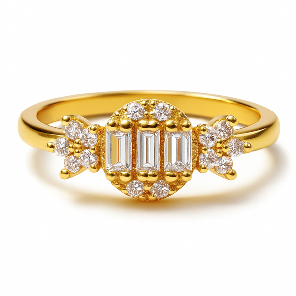 Radiant Baguette Bloom Ring