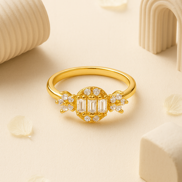 Radiant Baguette Bloom Ring