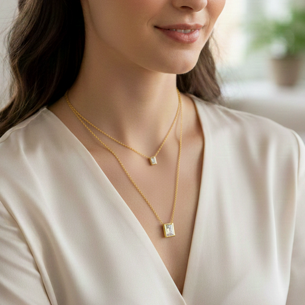 Twin Radiance Layered Pendant