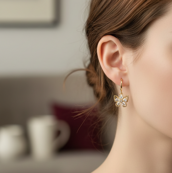 Golden Winglet Earrings