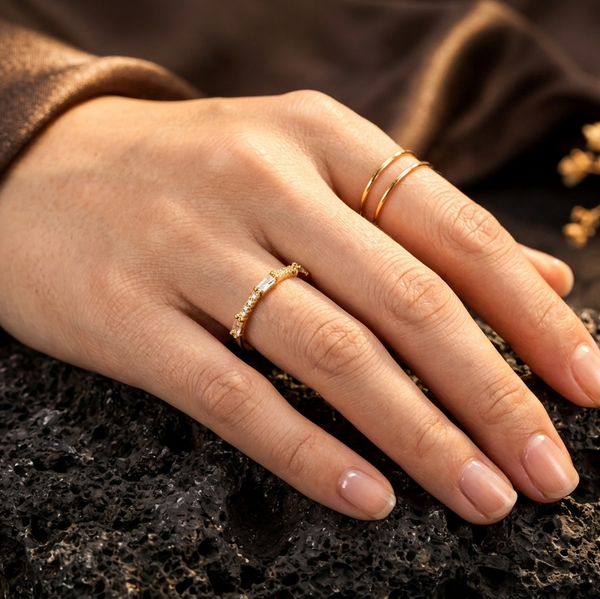 The Stardust Band Ring