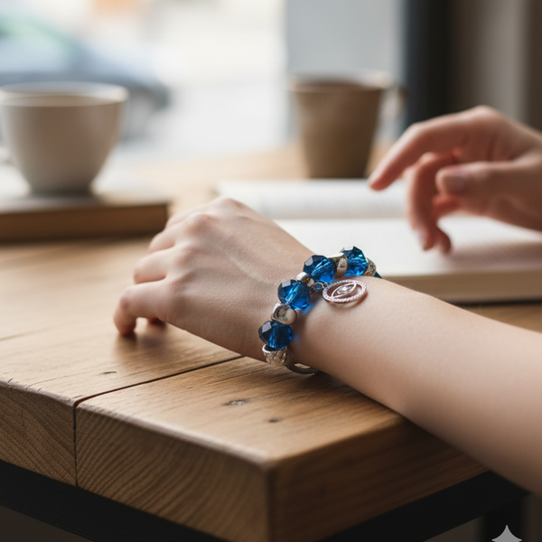 The Sapphire Gaze evil eye Bracelet