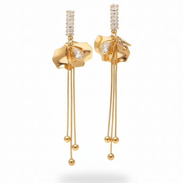 Radiant Petal Cascade Earrings