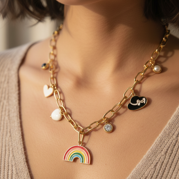 Whimsical Charm Necklace: A Touch of Joy