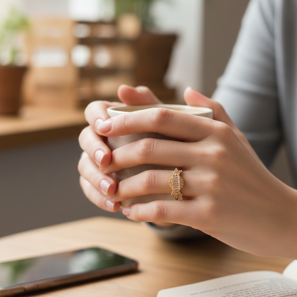 Radiant Baguette Bloom Ring