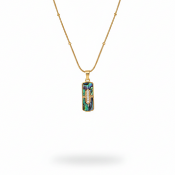 Iridescent Mosaic Pendant