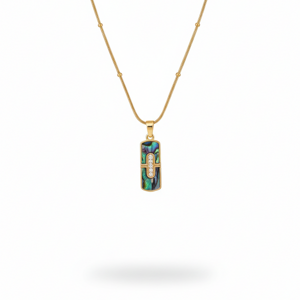 Iridescent Mosaic Pendant