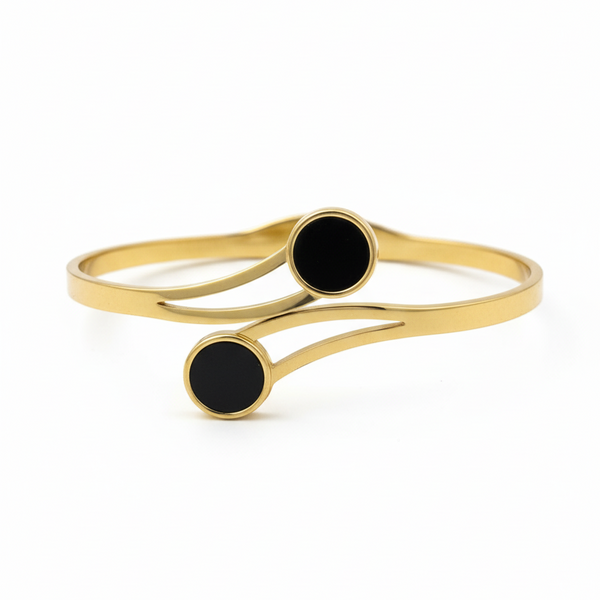 Elegant Gold Coil Bracelet