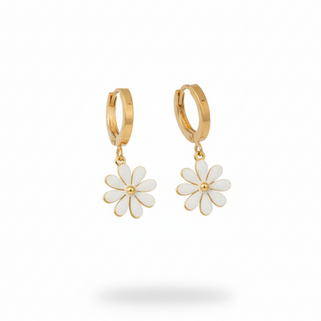 Petal & Gold Hoops