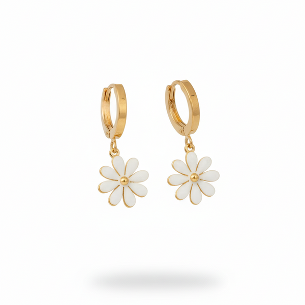 Petal & Gold Hoops