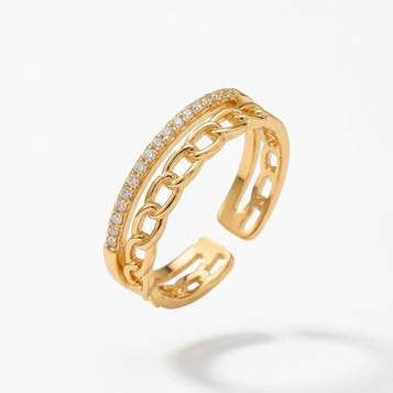 Interlock Pavé Ring special offer