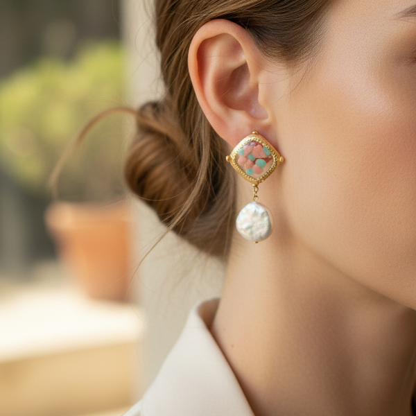 Coastal Pearl Duo Earrings