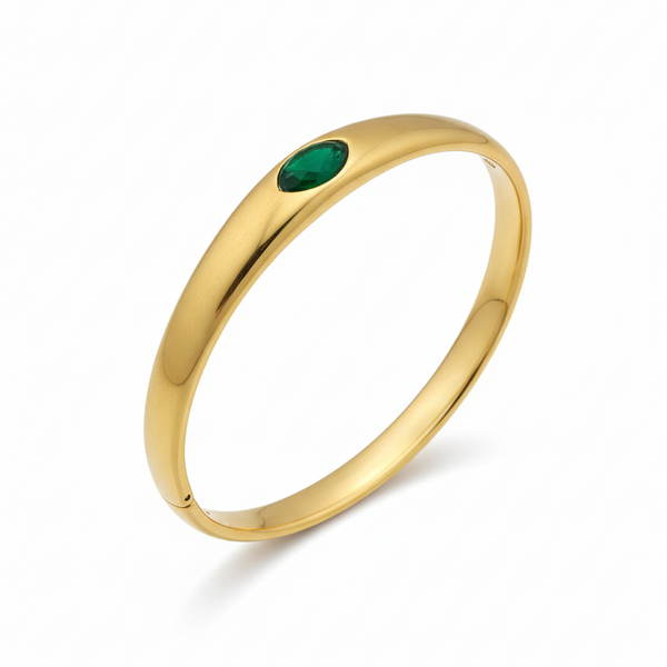 The Emerald Halo Bangle