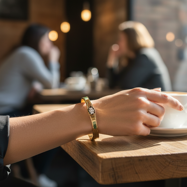 Serpent Luxe Enamel Bangle