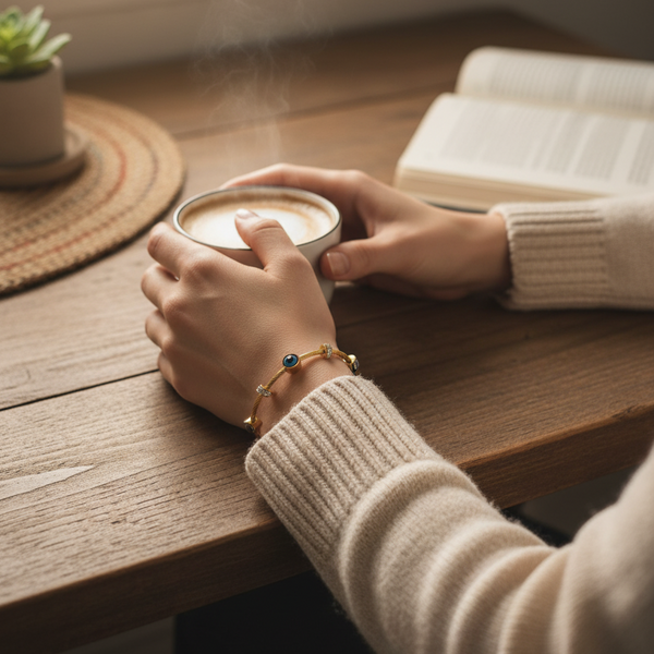 Evil Eye & Crystal Bangle