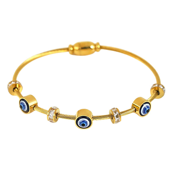 Evil Eye & Crystal Bangle