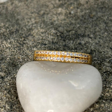 The Stellar Band: Two-Tone Diamond Ring