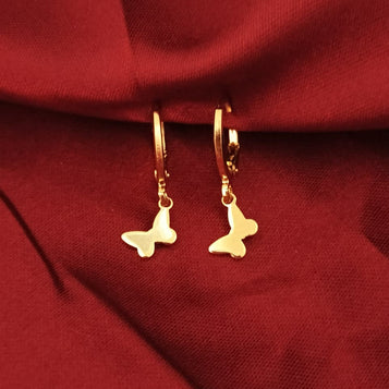 Butterfly Hoop Earrings