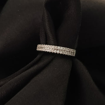 The Stellar Band: Two-Tone Diamond Ring