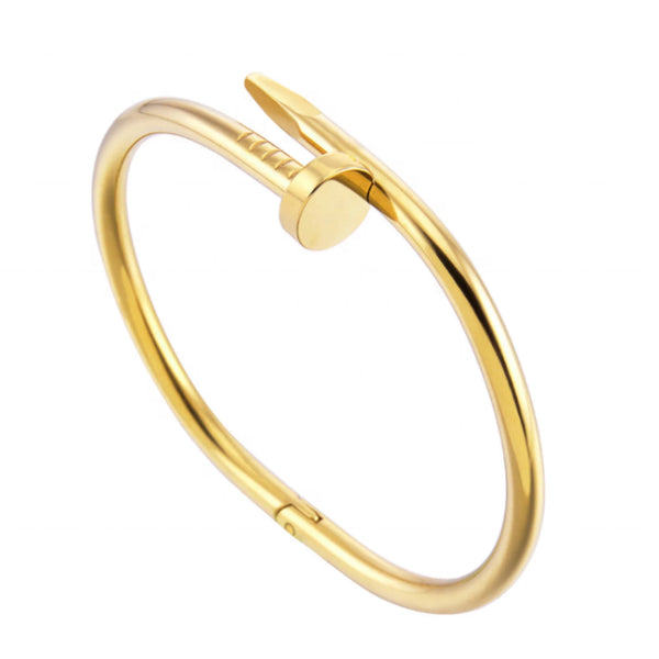 Golden Nail Curve Bangle