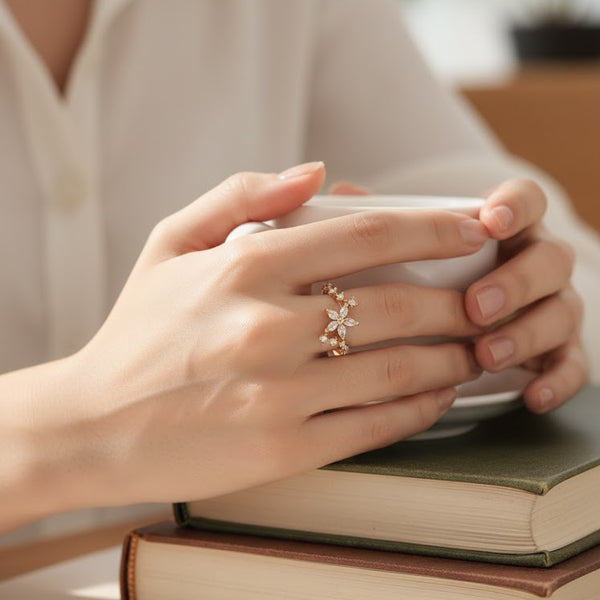 Ivory Petals Ring